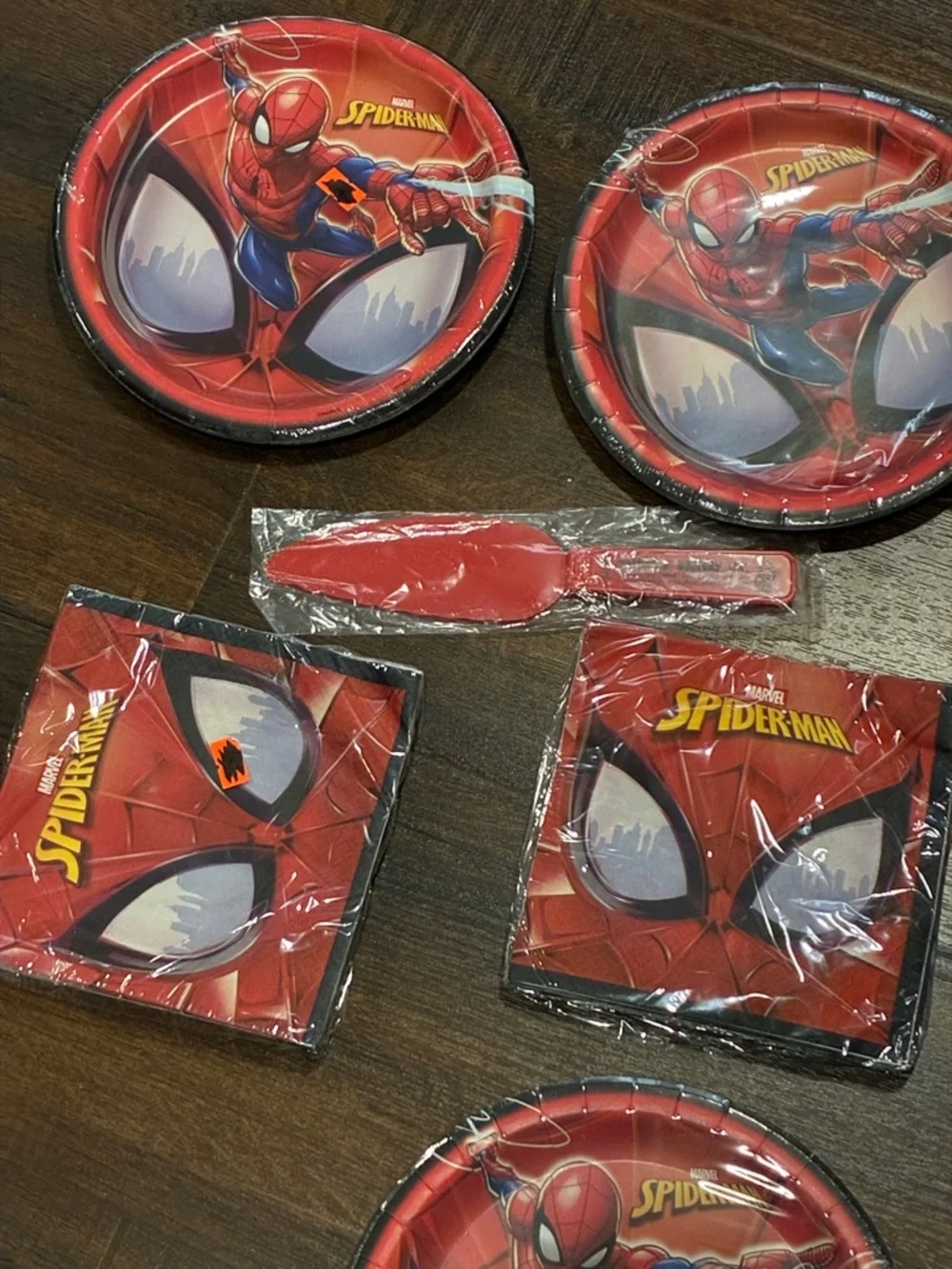 MARVEL Spiderman HAPPY BIRTHDAY Party Tableware Set PLATES NAPKINS TABLECLOTH